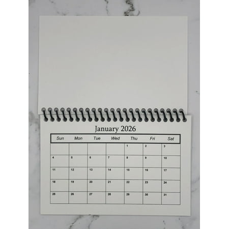 2026 Blank Calendar - 4" x 6" LOT of 10 - DECORATE, STAMP, DESIGN YOUR WAY