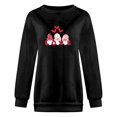 thumbnail image 4 of Pompotops Chemises d'Été pour Femmes Col Rond Manches Longues Hauts Imprimés Blouse Régulière Liquidation, 4 of 4