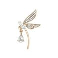 thumbnail image 5 of Eoperou Rhinestone Dragonfly Brooch Dazzling Alloy Lapel Pin Anti-exposure Coat Suit Clothing Accessories for Women, 5 of 8