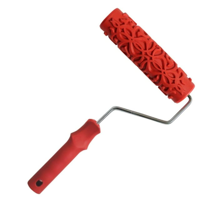 Cepillo de Rodillo de Pintura para Pintura de Pared de 7 Pulgadas Estampado DIY Esponja Decoración de tejado de Pared, Cepillo de Corredo 3 Colco Rodillo de pintura de la decoración de la pared de DIY