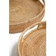 thumbnail image 5 of Bandeja de mimbre redonda bandeja para servir bandeja decorativa para mesa de café, 5 of 5