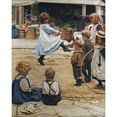 thumbnail image 3 of Roos, Eva 12x14 Black Modern Framed Museum Art Print Titled - An Impromptu Ball, 3 of 5