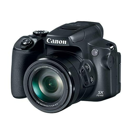Image of Restored Canon Powershot SX70 20.3MP Digital Camera 65x Optical Zoom Lens 4K Video 3-inch LCD Tilt Screen (Black) (Refurbished)