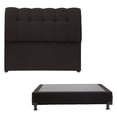 thumbnail image 1 of Box Base Cama Matrimonial + Cabecera Nube Negro Dicasa  Nube Black, 1 of 8