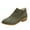 Green, variant on Ankle Booties for Women Casual Dress Low Heeled Boots Pointed Toe Back Zipper Casual Leather Walking Shoes Pink size 9.5