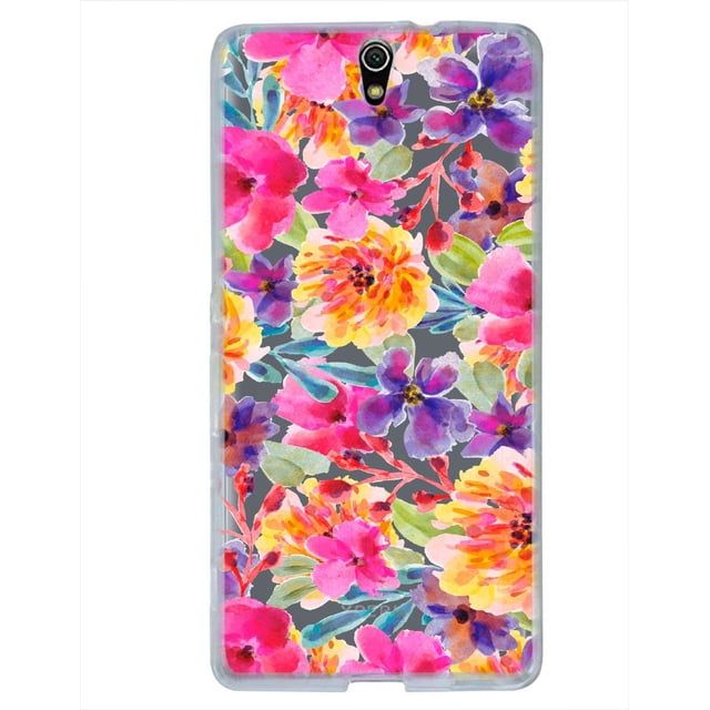 Funda Protector Antigolpes para Sony C5 Ultra InstaCase Flores Acuarela