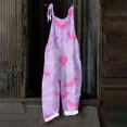 thumbnail image 6 of BOMYJESK Summer Halloween Costumes Jumpsuit for Women Cartoon Pumpkin One Piece Sleeveless Rompers Overalls Loose 2026 Hippie Spaghetti Strap Rompers Dark Purple M, 6 of 7