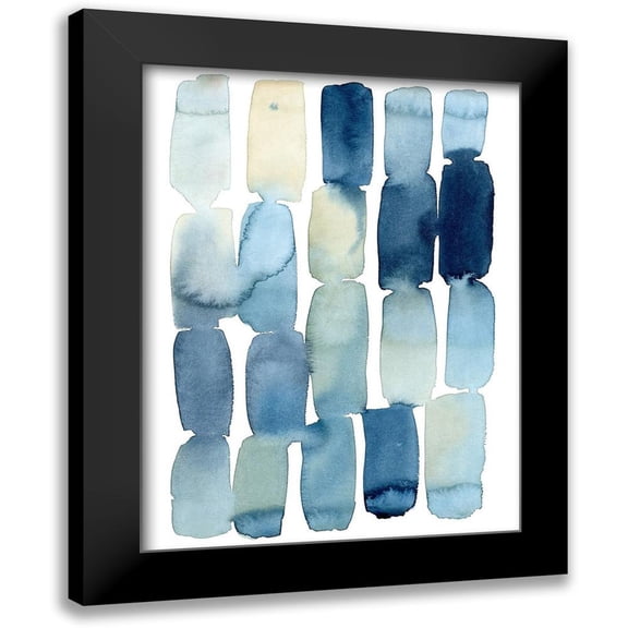 Popp, Grace 12x14 Black Modern Framed Museum Art Print Titled - Beach Wash III