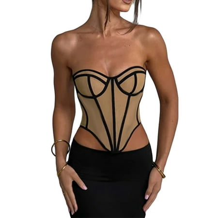 

Corset Top Womens Bustier Crop Tops For Women