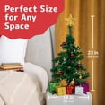 thumbnail image 3 of Mesa Prextex con forma de árbol de Navidad, 58 cm, con luces y adornos, 3 of 7