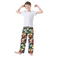 thumbnail image 2 of FORMRS Boys Pajama Pants with Pockets Size 6-8Y Kids Lounge Sleep Bottoms, Green Clover Pattern, 2 of 8
