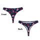 thumbnail image 3 of Balery Winter Skiing Snowflakes Tangas de Algodón para Mujer con Estampado – Ropa Interior Sexy, Transpirable, G-string-X-Small, 3 of 6