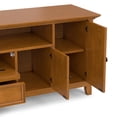 thumbnail image 3 of Simpli Home Simpli Home Amherst 72 inch Wide Solid Wood Transitional TV Stand in Light Golden Brown For TVs up to 80 inches, 3 of 13