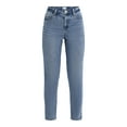 thumbnail image 5 of Time and Tru Women's High Rise Mom Jeans, 27" Inseam, Sizes 0-20, 5 of 5