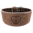 thumbnail image 2 of Steel Sweat Hyde Brown Belt: 4 inches Wide by 10mm - Ultimate Fitness Support, 2 of 4