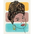 thumbnail image 2 of Saunders, Alonzo 12x14 White Modern Wood Framed Museum Art Print Titled - Head Wrap I, 2 of 4