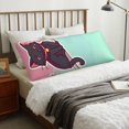 thumbnail image 4 of Balery Cats On Broomstick Funda Protectora para Almohada Corporal de Algodón Hipoalergénico con Cierre(55 x 21 pulgadas), Almohadas No Incluidas, 4 of 7
