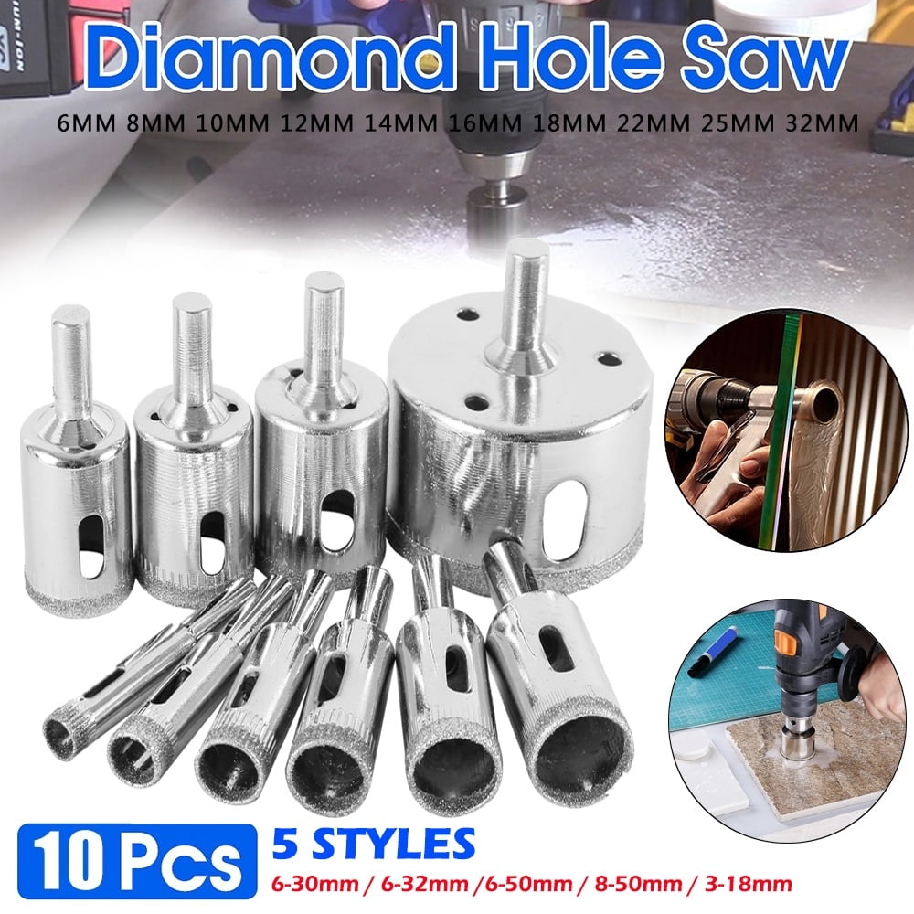 125mm-5 "inch Diamond Coated tool Drill Bit Hole Saw Glass Tile Ceramic Marble 
