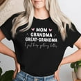 thumbnail image 2 of Mom Great Grandma Just Keep Getting Better For Women T-Shirt, Cute Vintage Style Graphic Tee for Moms and Grandmas, Heartfelt Gift Idea for Mother's Day or Birthday, Family Celebration, 2 of 3