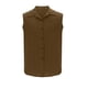 thumbnail image 5 of Top Abrigo Hombres Color Sólido Versátil Botón Solapa, Blusa sin Mangas de Lino de Algodón para el Verano, 5 of 6