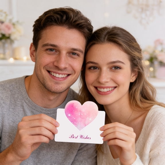 10 Pack 3D Valentines Day Card,Valentine's Day Heart Design Greeting Cards with Envelopes,Valentine's Day Fresh Card Thank You And Blessing Small Card,A-Hot Pink,A-Hot Pink