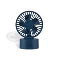 thumbnail image 3 of Ventilador inalámbrico recargable por USB, máquina de refrigeración de escritorio ajustable, trabajo en el hogar, habitaciones, oficina, accesorios de noche, regalos, azul oscuro Advancent HA059823-02B, 3 of 7