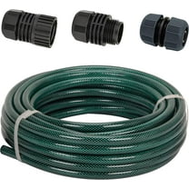 Rubber Garden Hose 1/2 in. x 50 ft, DIY Hose Set