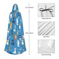 thumbnail image 4 of Kdxio Cute Dogs Print Hooded Cloak Unisex Cloak with Hood Halloween Christmas Cape Cosplay Costume, 4 of 6