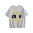 thumbnail image 2 of 2026 Happy New Year T-Shirt 𝓴𝓲𝓭𝓼 Gray T-Shirt With Gold Glitter Design, Festive Party Tee For New Year Celebration, Casual Holiday Top For 𝓴𝓲𝓭𝓼 90cm, 2 of 7