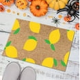 thumbnail image 4 of JoyMoreHome Halloween Lemon Decorative Doormats, 19.7x31.5 Inch, Decorative Burlap Welcome Floor Mat, for Indoor Outdoor Kitchen Bathroom Porch Enterway Mat, 4 of 6
