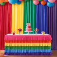 thumbnail image 1 of Faldón de mesa Besutolife Unicorn Rainbow 275 cm x 76 cm, 1 of 9