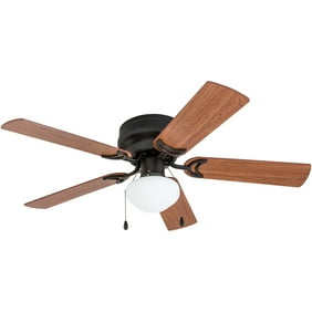 Hampton Bay Lonestar 52 Aged Copper And White Rock Ceiling Fan With Etched Glass