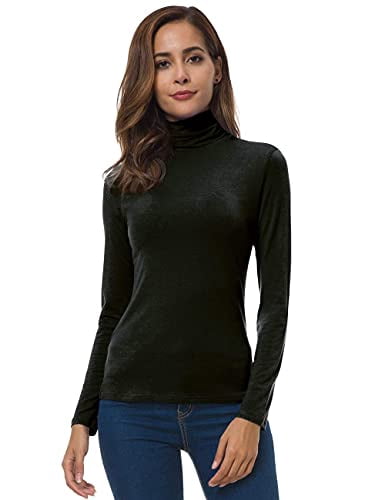 VOBCTY Womens Long Sleeve Turtleneck 