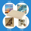 thumbnail image 2 of Falling in Art Kit de paneles de lona de madera de abedul sin terminar Falling in Art Paquete de 4 tablas de soporte de 5x7 Studio de 3/4 de profundidad para verter arte, manualidades, pintura y más, 2 of 5