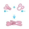 thumbnail image 3 of Ganchos y ojales Uxcell, paquete de 14 ganchos y ojales cubiertos de poliéster para ropa (rosa, longitud de 23 mm), 3 of 7