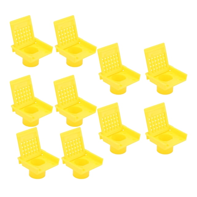 10 Pcs Portes d'Entrée Ruche, Boîte en Plastique Nuc Ruche Portes d'Entrée, Ventilation Ruche Ouverture Fenêtre Nids d'Abeilles Porte d'Entrée pour Apiculteurs Outil Apiculture
