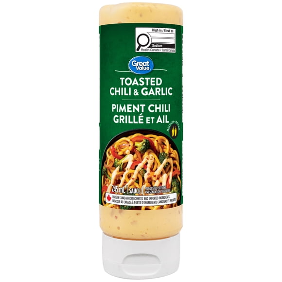 Sauce piment chili grillé et ail Great Value