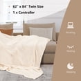 thumbnail image 4 of Giantex Electric Heated Flannel Blanket, Twin Size, Beige, Machine-Washable, 4 of 10