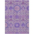 thumbnail image 2 of 8' X 10' Lavender Lilac And Gray Floral Washable Indoor Outdoor Area Rug, 2 of 5