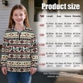 thumbnail image 7 of Uorisanigo Girls Hoodies Sweatshirts Oversized Aztec African Tribal Half Zipper Sweatshirts Comfortable Long Sleeve Pullover Crop Tops for Vacation Shopping Exercise Wear, 7 of 7