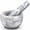 CY0217, variant on Mortar and Pestle Set Marble Small Bowl Solid Stone Grinder Spice Herb Grinder Pill Crusher White, Diameter 3.93"