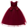 thumbnail image 6 of DHFJKG Flower Girls Princess Dress Sleeveless Pearls Mesh Ball Gowns Long Dress Birthday Party Prom Wedding Wear Size 4-13Y Cozy Dresses, 6 of 7
