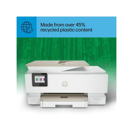 HP - ENVY Inspire 7955e Wireless All-In-One Inkjet Photo Printer with 3 months of Instant Ink included with HP+ - White & Sandstone