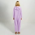 thumbnail image 7 of UQJfacai Girls Fleece Onesie Jumpsuit with Eye Mask Kids Warm Sherpa Romper One Piece Zipper Hooded Cute Loungewear 5-15 Years, 7 of 7