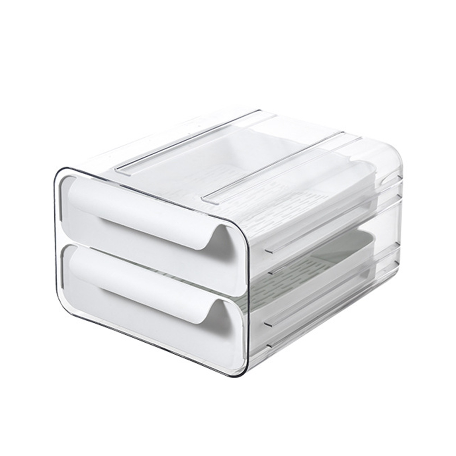 SSBSM Storage Box Separate Design Drawer Type Double Layer Removable ...