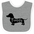 thumbnail image 3 of Inktastic Family Dog Short Haired Dachshund Boys or Girls Baby Bib, 3 of 4