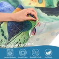 thumbnail image 4 of Yayeee Kitchen Valance Rod Pocket 54" x 18" Living Room Window Curtain, Art Field, 4 of 6