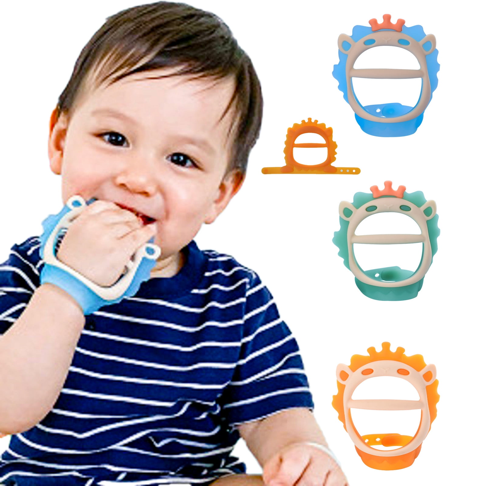 Baby Chewable Sharky Toothbrush & Silicone Finger Brush ~ Teethers Teething Aid 