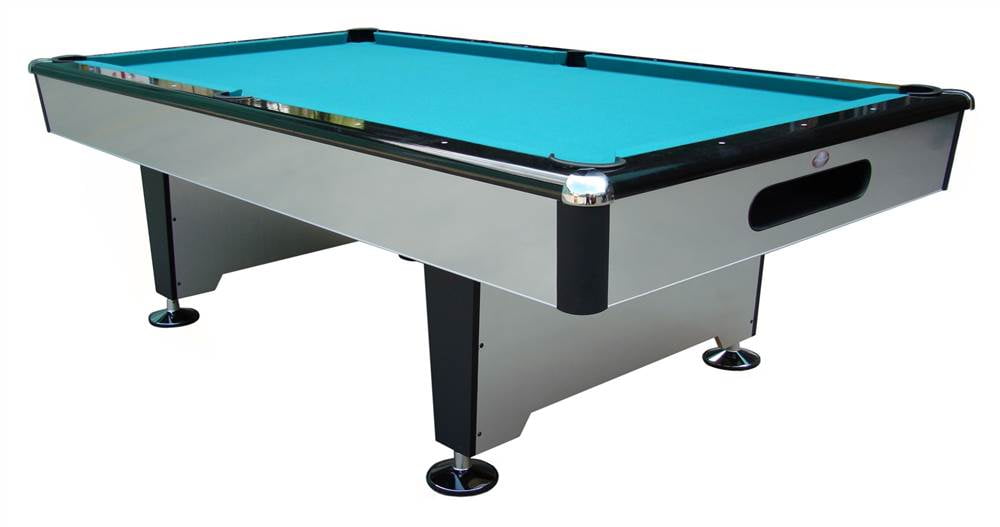Silver Knight 7 ft. Slate Pool Table (Drop Pockets)