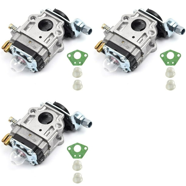3Conjunto Kit de Carburador de 15 mm para Desbrozadora 43Cc 49Cc 52Cc Motosierra Trituradora de Motosierra